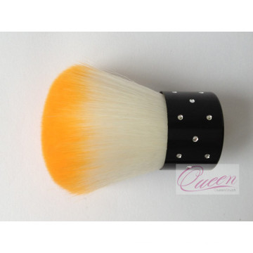 Dois tons de Kabuki Maquiagem Brush Custom Logo Cute Kabuki Brush